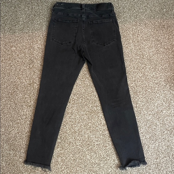 Madewell Black 10” High Rise Button Fly Skinny Jeans - Picture 3 of 7
